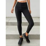 Pantaloni leggings Donna Quattro stagioni Made in Cina Quotidiano Colore Unico Standard Monocromo Viscosa — foto 1