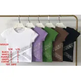 Felpa T-Shirt Camicetta Camicia Casual Donna Primavera/Estate Made in Italia Quotidiano Vari Colori Standard — foto 1