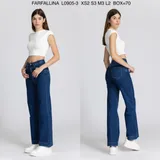 Jeans Larghi Donna Autunno/Inverno Made in Cina Tempo libero Colore Unico Standard — foto 1