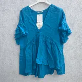 T-Shirt & Top(D) Genere T-Shirt Donna Estate Made in Italia Tempo libero Colore Unico Curvy(taglie forti) — foto 11
