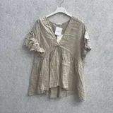 T-Shirt & Top(D) Genere T-Shirt Donna Estate Made in Italia Tempo libero Colore Unico Curvy(taglie forti) — foto 1