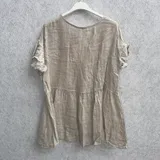 T-Shirt & Top(D) Genere T-Shirt Donna Estate Made in Italia Tempo libero Colore Unico Curvy(taglie forti) — foto 3