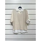 Camicie(D) Genere Camicetta Camicia Casual Donna Primavera/Estate Made in Italia Quotidiano Colore Unico Curvy(taglie forti) — foto 5