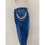JEANS A SIGARETTA CON DETTAGLIO — foto 4
