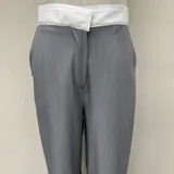 PANTALONE LARGO CON BALZA — foto 3