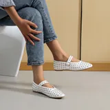 Scarpe Basse(D) Genere Senza Lacci Donna Quattro stagioni Made in Cina Quotidiano Tacco Largo Tonda — foto 4