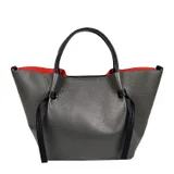 Borsa a Mano Donna Autunno/Inverno Made in Italia Quotidiano Vari Colori Bottoni — foto 2