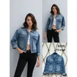 Giacca di Jeans Giacca Donna Quattro stagioni Made in Cina Tempo libero Colore Unico Standard — foto 1
