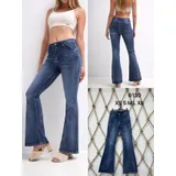 Jeans Bootcut Donna Quattro stagioni Made in Cina Quotidiano Vari Colori Standard — foto 1