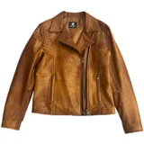 Giacca di Pelle Giacca Donna Quattro stagioni Made in Italia Vari Colori Standard — foto 1