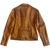 Giacca di Pelle Giacca Donna Quattro stagioni Made in Italia Vari Colori Standard — foto 3