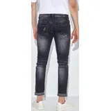 Jeans Slim Fit Uomo Autunno/Inverno Made in Cina Quotidiano Colore Unico Standard — foto 3