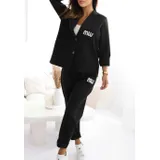 Completo Donna Autunno Made in Italia Quotidiano Vari Colori Standard Stampata — foto 1