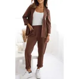 Completo Donna Autunno Made in Italia Quotidiano Vari Colori Standard Stampata — foto 3