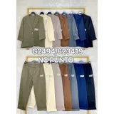 Completo Donna Autunno Made in Italia Quotidiano Vari Colori Standard Stampata — foto 5