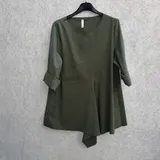 T-Shirt & Top(D) Genere T-Shirt Donna Autunno/Inverno Made in Italia Quotidiano Colore Unico Curvy(taglie forti) — foto 4