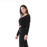 Cardigan Donna Autunno/Inverno Made in Italia Tempo libero Colore Unico Oversize Bottoni,Gancio — foto 4