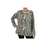 T-Shirt Maglie Donna Autunno Made in Italia Quotidiano Vari Colori Standard — foto 1