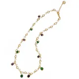 Collana Lunga con Perle e Campanella in Pietra 80+5cm — foto 1
