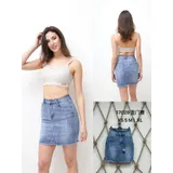 Gonne Genere Gonna  Donna Autunno/Inverno Made in Cina Quotidiano Colore Unico Standard Monocromo Jeans — foto 1