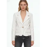Giacche(D) Genere Giacca Blazer Giacca Donna Quattro stagioni Made in Italia Quotidiano Colore Unico Standard Monocromo — foto 1