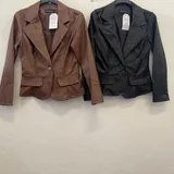 Giacche(D) Genere Giacca Blazer Giacca Donna Quattro stagioni Made in Italia Quotidiano Colore Unico Standard Monocromo — foto 5