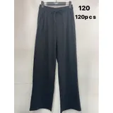 Pantaloni Donna Quattro stagioni Made in Cina Quotidiano Colore Unico Standard Monocromo Lacci — foto 3