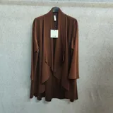 Giacche(D) Genere Giacca Leggere Donna Autunno Made in Italia Quotidiano Colore Unico Curvy(taglie forti) — foto 4