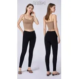 Jeans Slim Fit Donna Quattro stagioni Made in Cina Quotidiano Vari Colori Standard — foto 3