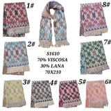 Sciarpe Donna Donna Autunno/Inverno Made in Cina Quotidiano Vari Colori Standard In Stoffa Natale — foto 1