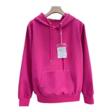 Con il Capello Felpa Donna Autunno/Inverno Made in Cina Quotidiano Vari Colori Standard Monocromo — foto 5