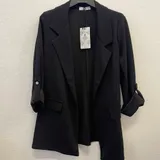 Giacche(D) Genere Giacca Blazer Giacca a Vento Donna Quattro stagioni Made in Italia Quotidiano Vari Colori Standard Monocromo — foto 1