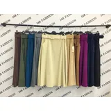 Gonna a Tubino Pantaloni Donna Autunno Made in Italia Quotidiano Vari Colori Standard — foto 3