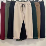 Pantaloni(D) Genere Pantaloni Donna Autunno/Inverno Made in Italia Quotidiano Vari Colori Standard Monocromo elastico — foto 1