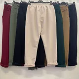 Pantaloni(D) Genere Pantaloni Donna Autunno/Inverno Made in Italia Quotidiano Vari Colori Standard Monocromo elastico — foto 3