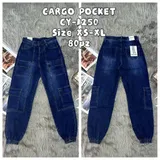Jeans Larghi Donna Quattro stagioni Made in Cina Quotidiano Colore Unico Standard — foto 1