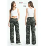 Jeans Larghi Donna Quattro stagioni Made in Cina Quotidiano Colore Unico Standard Mimetico — foto 1