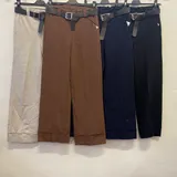 Pantaloni(D) Genere Pantaloni Donna Estate Made in Italia Tempo libero Vari Colori Standard Monocromo Viscosa elastico — foto 1