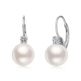 Orecchini A Monachella Con Strass e Perla 12MM — foto 1
