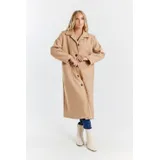 Cappotti Cappotti Classici Donna Autunno/Inverno Made in Italia Quotidiano Colore Unico Standard Bottoni — foto 1