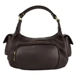 Borsa Spalla Donna Autunno/Inverno Made in Italia Quotidiano Vari Colori Cerniera lampo — foto 2