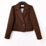 Giacca Blazer Giacca Donna Autunno/Inverno Made in Italia Quotidiano Colore Unico Standard — foto 5
