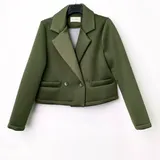 Giacca Blazer Giacca Donna Autunno/Inverno Made in Italia Quotidiano Colore Unico Standard — foto 10