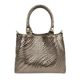 Borsa a Mano Donna Autunno/Inverno Made in Italia Tempo libero Vari Colori Cerniera lampo — foto 1