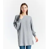 Pullover Pullover Donna Autunno/Inverno Made in Italia Quotidiano Colore Unico Standard — foto 1