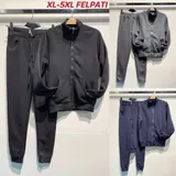 Tuta Sportive Uomo Autunno/Inverno Made in Cina Quotidiano Colori Casuale Oversize — foto 1