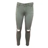 Jeans Slim Fit Donna Primavera/Estate Made in Cina Tempo libero Colore Unico Standard Cerniera lampo — foto 1