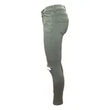 Jeans Slim Fit Donna Primavera/Estate Made in Cina Tempo libero Colore Unico Standard Cerniera lampo — foto 3
