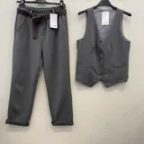 Pantaloni(D) Genere Pantaloni Donna Autunno/Inverno Made in Italia Tempo libero Vari Colori Standard Monocromo Poliestere elastico — foto 3
