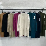 Maglierie&Felpe(D) Genere Cardigan Donna Autunno/Inverno Made in Italia Quotidiano Colore Unico Curvy(taglie forti) — foto 1